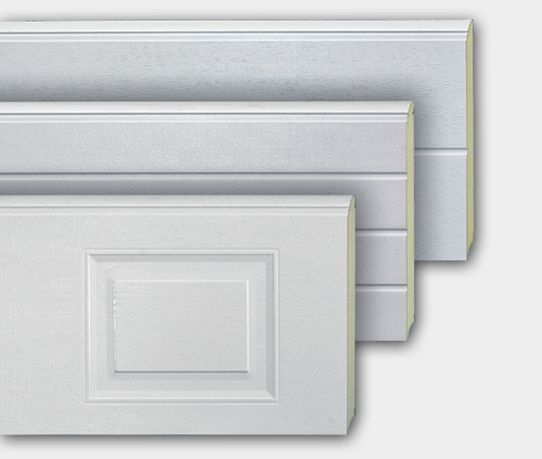 Sectional door panels